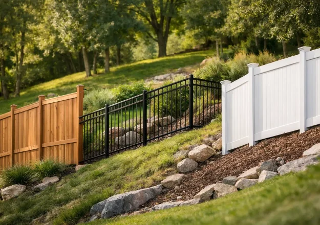 Best Fences for Sloped Yards and Uneven Ground