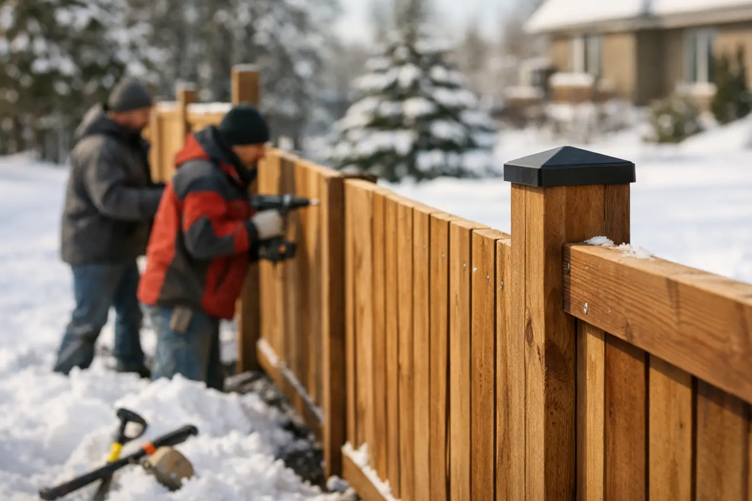Can Fencing Be Installed in Winter? Yes, With Care