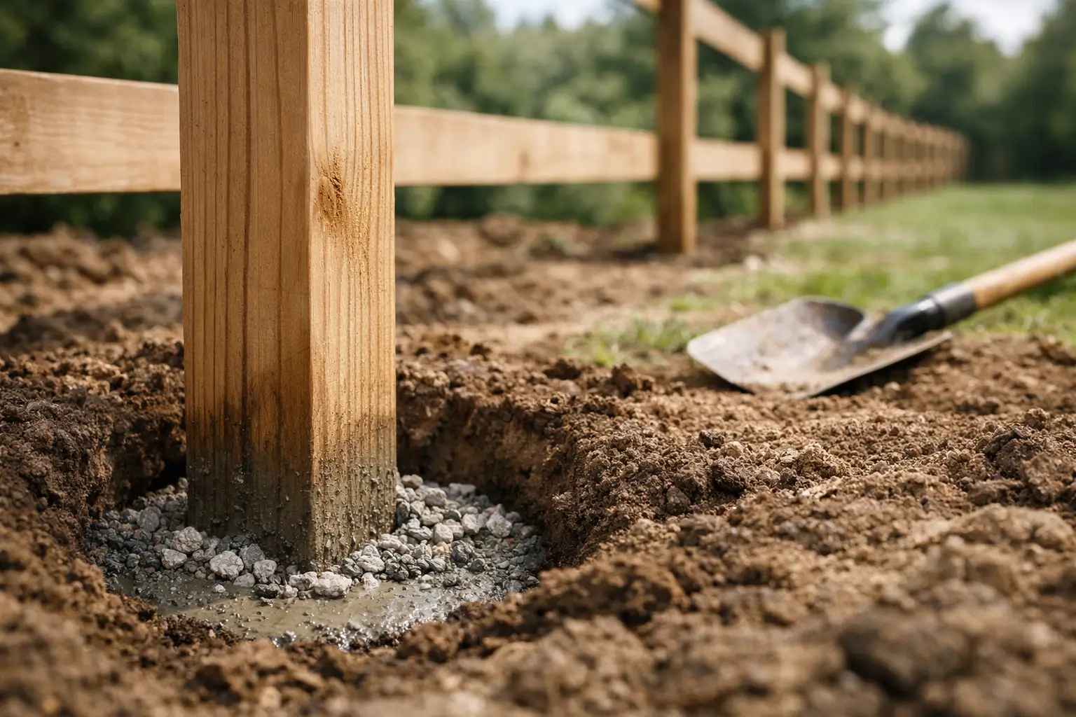 How Deep Should Fence Posts Be for Strength?