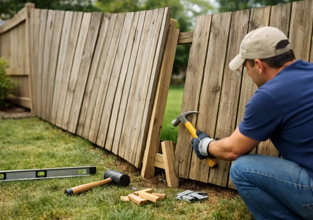 How to Fix Leaning Fence Panels Properly