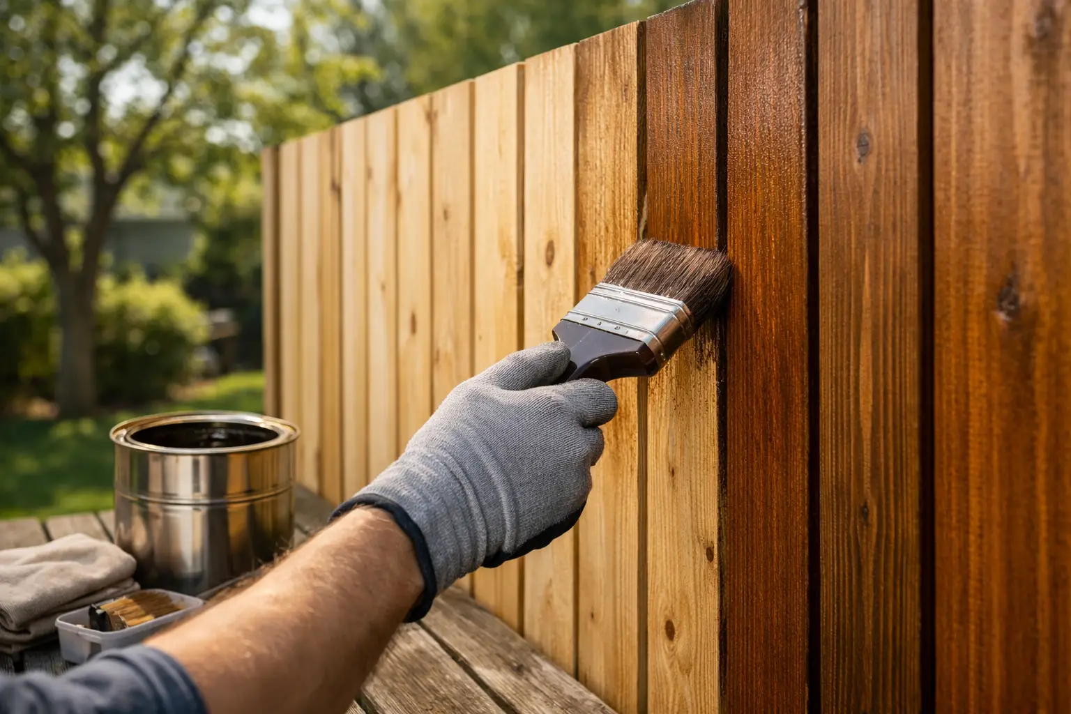 How to Stain a Fence for Lasting Protection