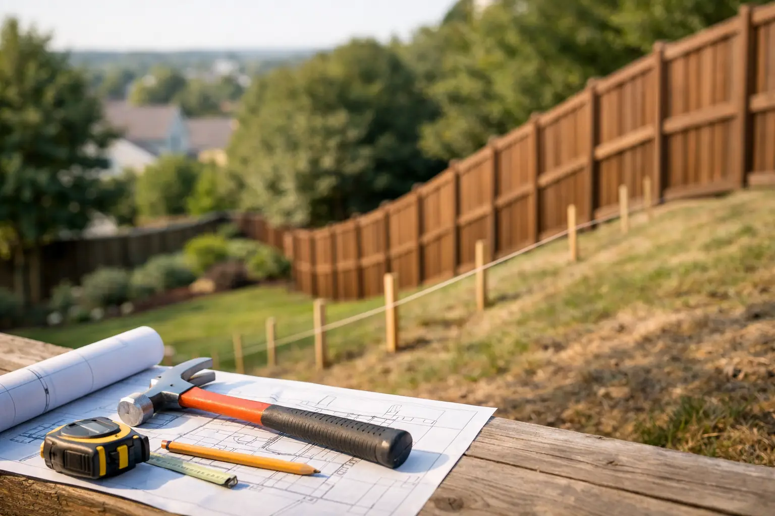 How to Plan Your Sloped Yard Fence Project